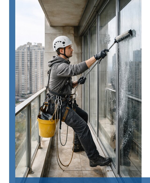 Профессиональная мойка балконного остекления в Ртищеве