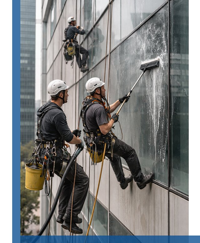 Профессиональная высотная мойка фасадов зданий в Ртищеве