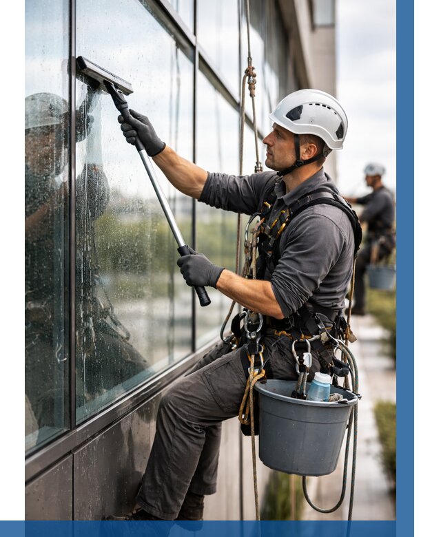Мойка стеклянных фасадов в Ртищеве от 204 р. | ВЫСОТНИК-Ртщ