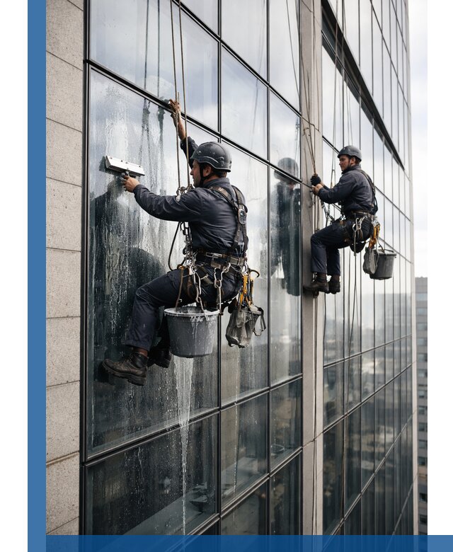 Профессиональная мойка стеклянных фасадов зданий в Ртищеве