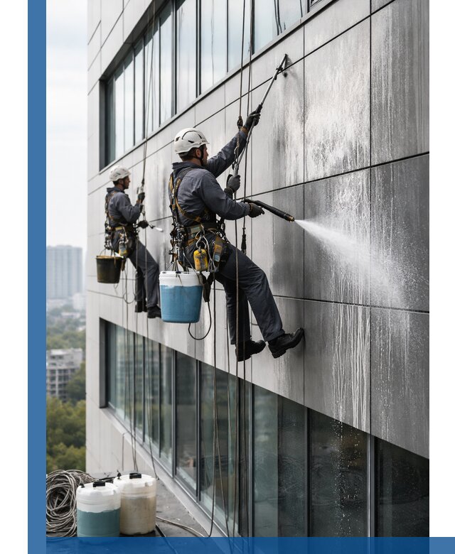 Профессиональная мойка вентилируемых фасадов в Ртищеве