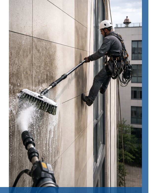 Мойка фасада из керамогранита в Ртищеве от 306 р. | ВЫСОТНИК-Ртщ