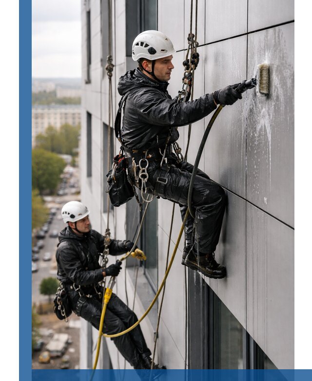 Профессиональная мойка фасада из композита в Ртищеве