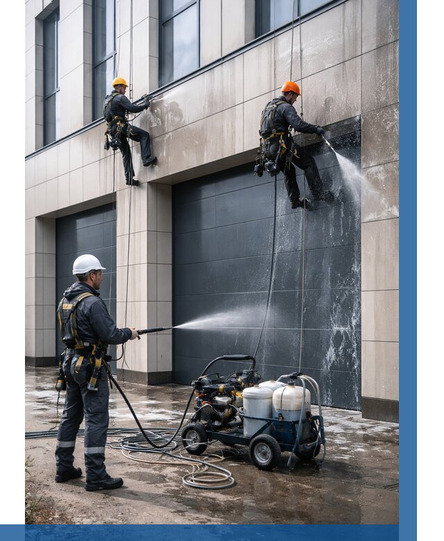 Послестроительная мойка фасада в Ртищеве от 306 р. | ВЫСОТНИК-Ртщ