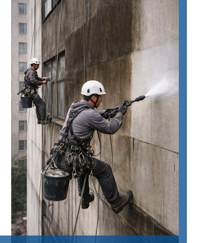 Очистка фасада от копоти в Ртищеве от 255 р. | ВЫСОТНИК-Ртщ