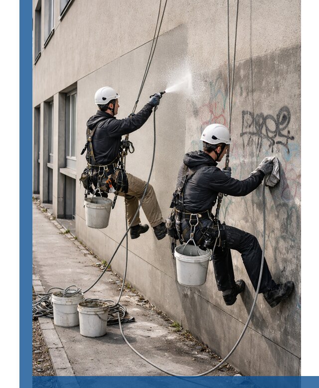 Антиграффити покрытие фасада с защитой от надписей в Ртищеве