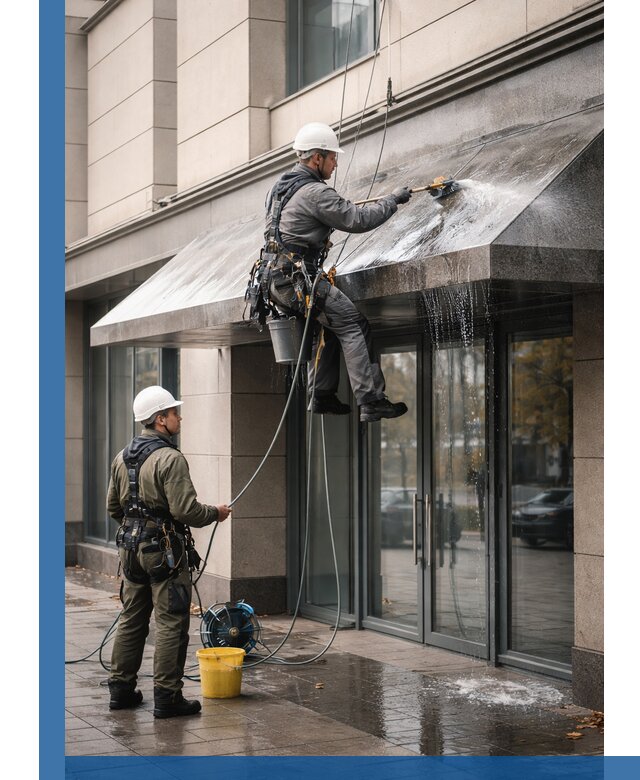 Профессиональная мойка козырьков и навесов в Ртищеве