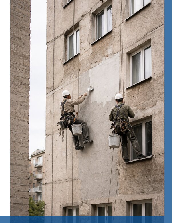 Косметический ремонт фасада в Ртищеве от 1124 р. | ВЫСОТНИК-Ртщ