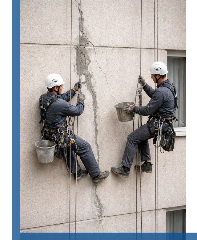 Заделка трещин на фасаде в Ртищеве с гарантийным ремонтом