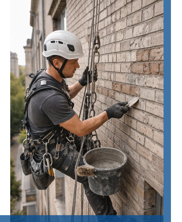 Ремонт кирпичной кладки фасада в Ртищеве от 1839 р. | ВЫСОТНИК-Ртщ