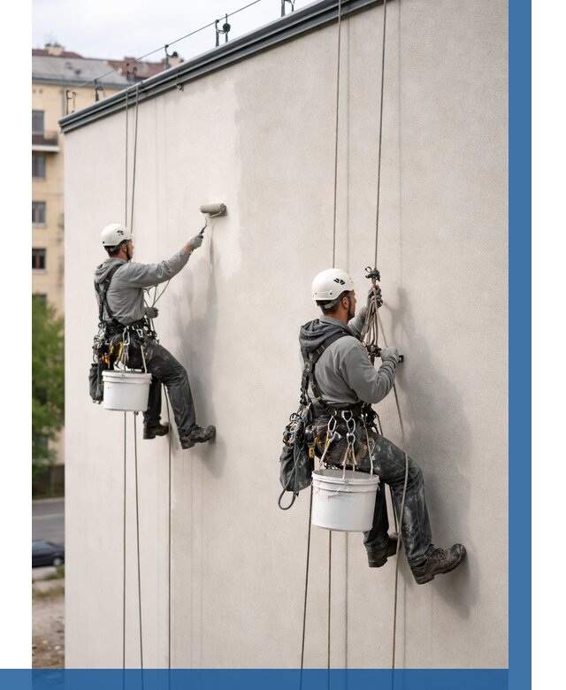 Покраска оштукатуренного фасада в Ртищеве от 327 р. | ВЫСОТНИК-Ртщ