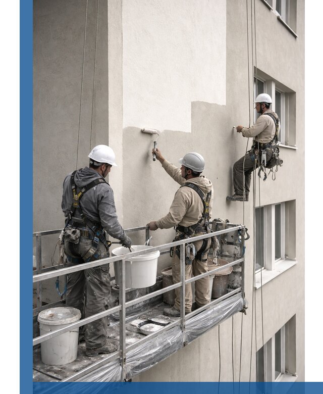 Покраска оштукатуренного фасада в Ртищеве под ключ с гарантией