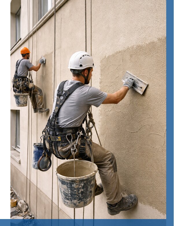 Декоративная штукатурка фасада в Ртищеве от 1226 р. | ВЫСОТНИК-Ртщ