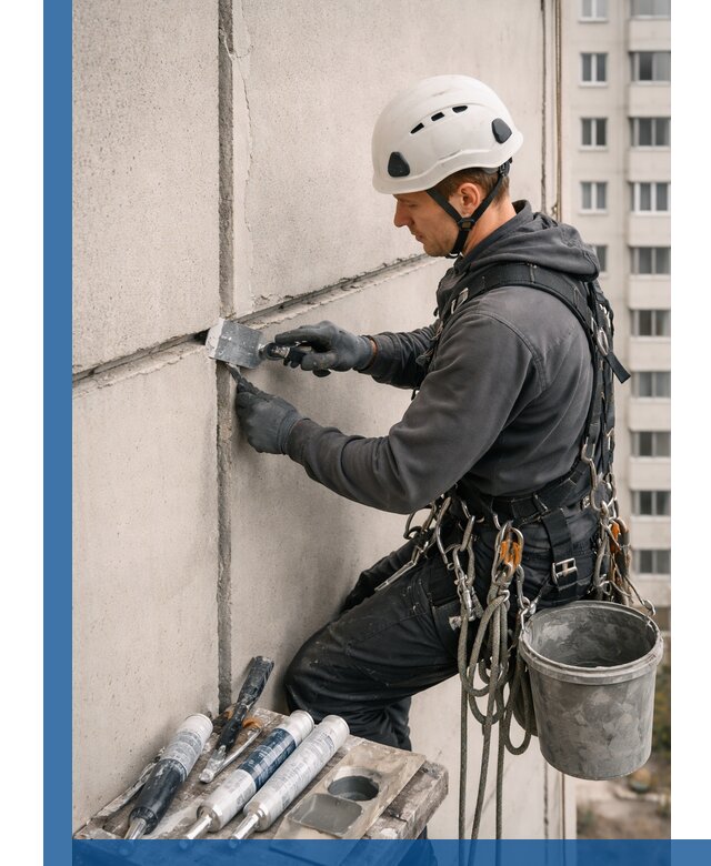 Ремонт межпанельных швов в Ртищеве герметизация и восстановление