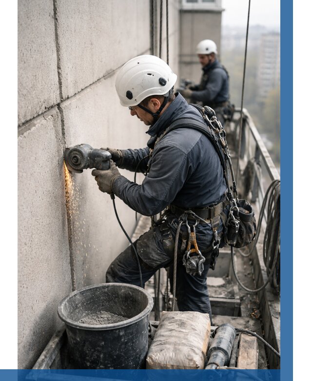 Штробление межпанельных швов в Ртищеве от 1226 р. | ВЫСОТНИК-Ртщ