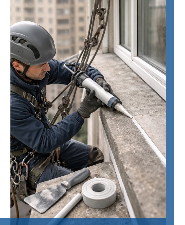 Герметизация балконного козырька в Ртищеве от 4597 р. | ВЫСОТНИК-Ртщ