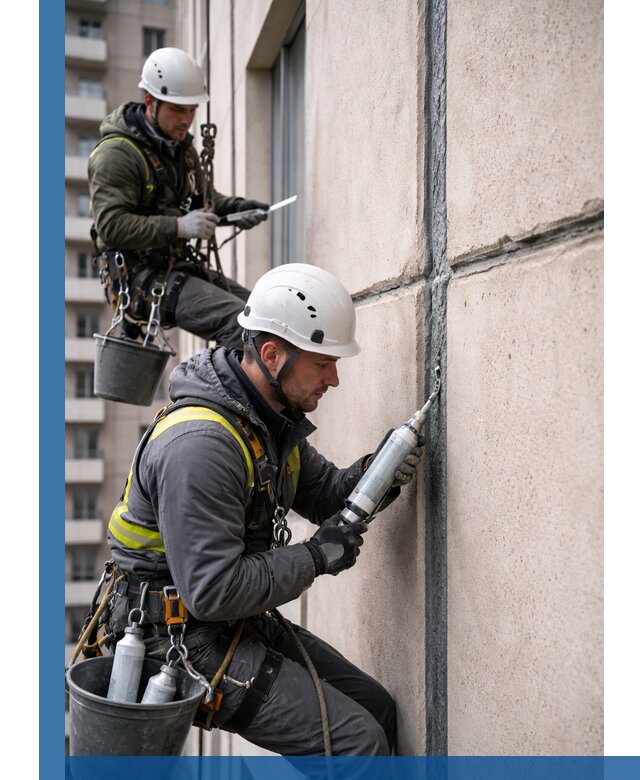 Герметизация деформационных швов фасада в Ртищеве качественно