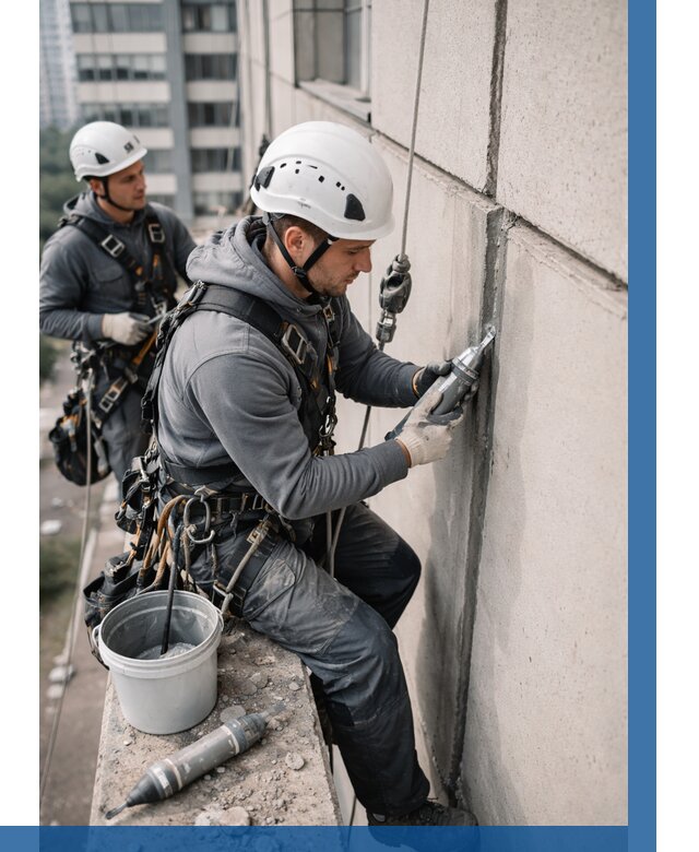 Ремонт деформационных швов здания в Ртищеве от 1022 р. | ВЫСОТНИК-Ртщ