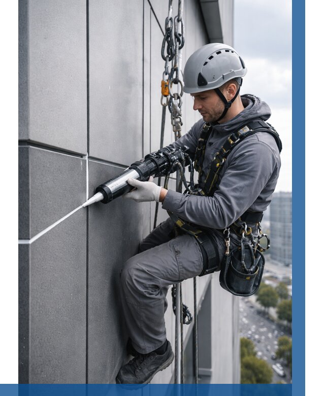 Герметизация стыков фасадных панелей в Ртищеве от 6640 р.| ВЫСОТНИК-Ртщ