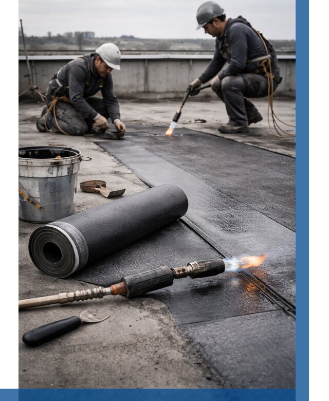 Ремонт рулонной кровли в Ртищеве от 664 р. | ВЫСОТНИК-Ртщ