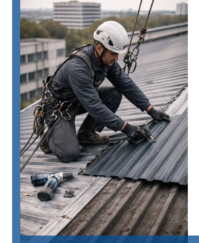 Ремонт профнастила на кровле в Ртищеве, работы под ключ