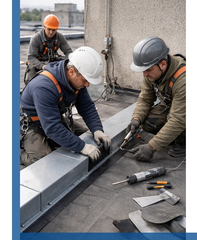 Ремонт кровельных примыканий в Ртищеве профессионально