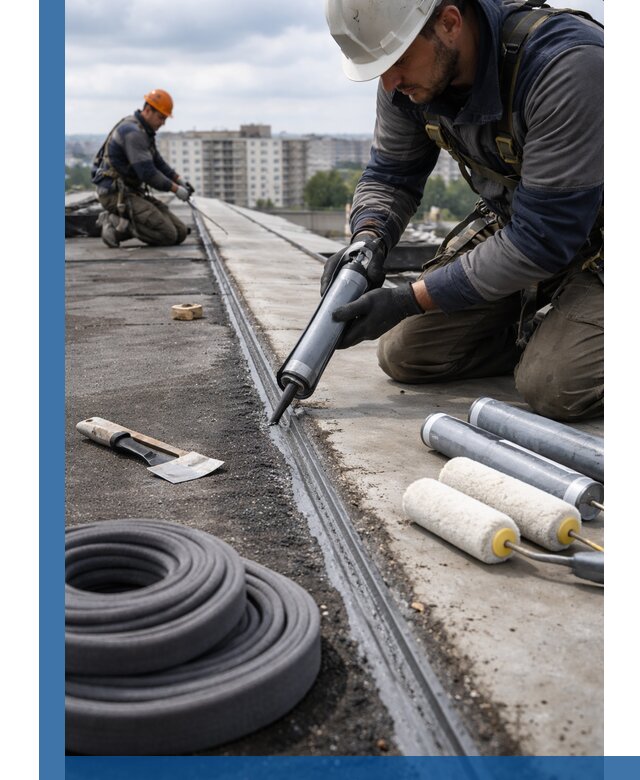 Герметизация швов кровли в Ртищеве с гарантией герметичности