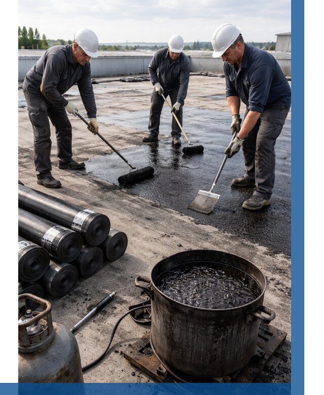 Гидроизоляция кровли мастикой в Ртищеве от 613 р. | ВЫСОТНИК-Ртщ