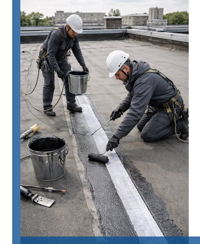 Гидроизоляция кровли мастикой в Ртищеве надежная защита