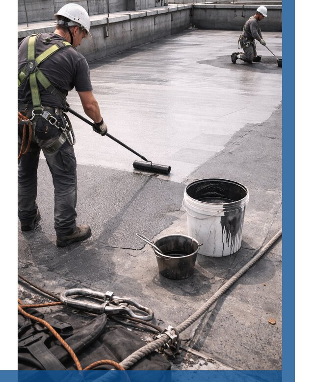 Гидроизоляция кровли жидкой резиной в Ртищеве от 511 р. | ВЫСОТНИК-Ртщ