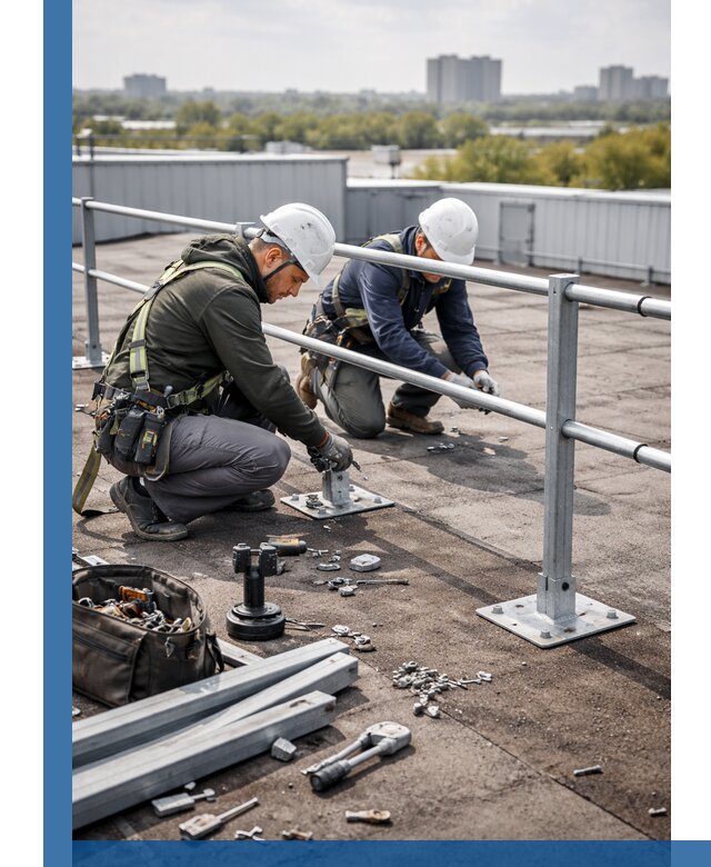 Монтаж кровельного ограждения в Ртищеве под ключ с гарантией