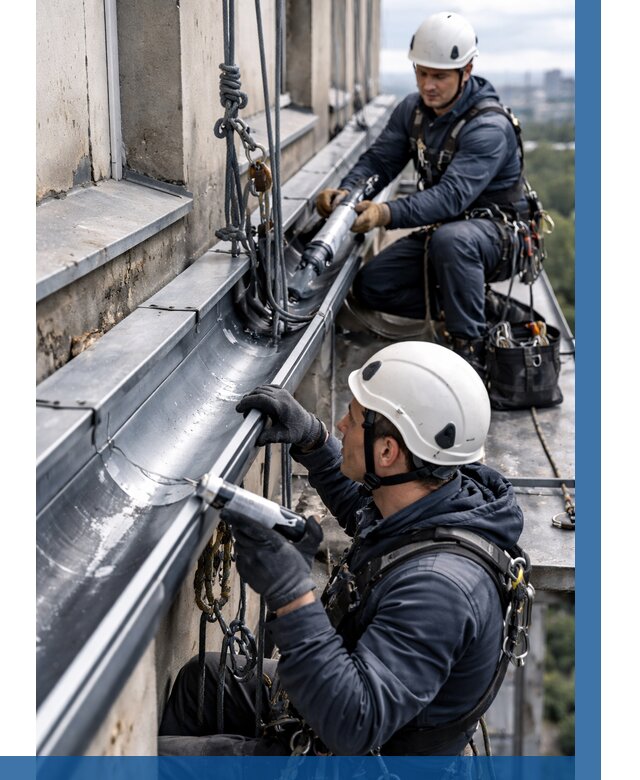 Ремонт водосточных желобов в Ртищеве от 6640 р. | ВЫСОТНИК-Ртщ