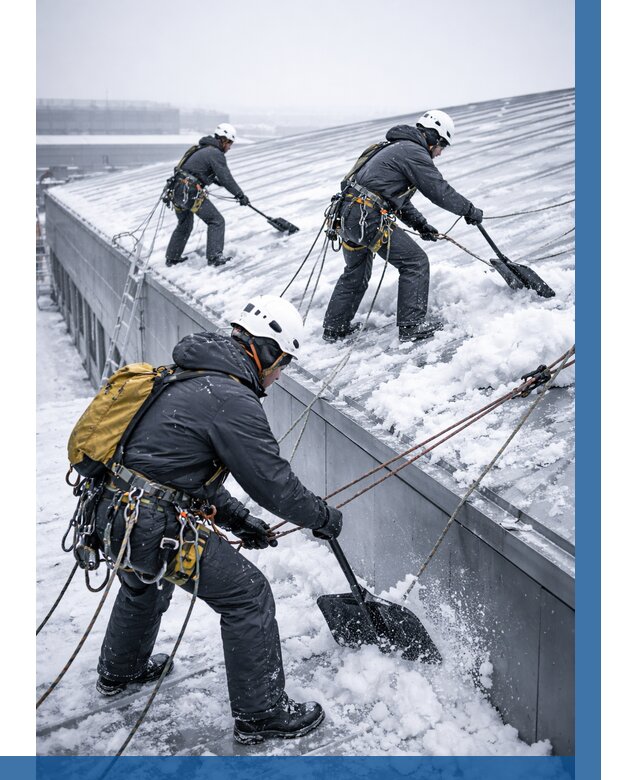 Очистка навесов от снега в Ртищеве от 4597 р. | ВЫСОТНИК-Ртщ