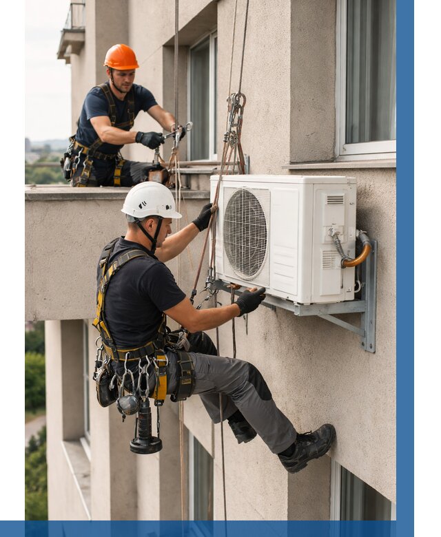 Монтаж внешнего блока кондиционера в Ртищеве от 6640 р. | ВЫСОТНИК-Ртщ