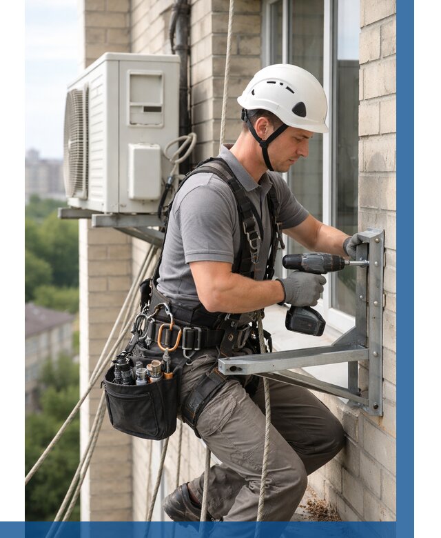 Установка кронштейнов кондиционера в Ртищеве от 3575 р. | ВЫСОТНИК-Ртщ