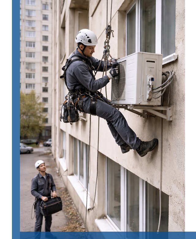 Демонтаж внешнего блока кондиционера в Ртищеве профессионально