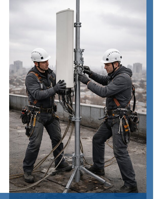 Монтаж антенн связи на крыше в Ртищеве от 8683 р. | ВЫСОТНИК-Ртщ