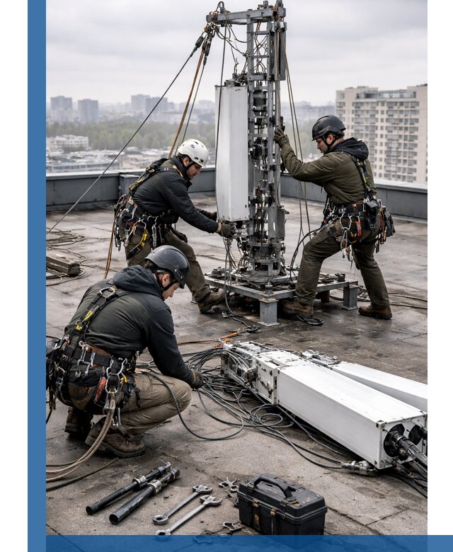 Демонтаж антенн на крыше зданий в Ртищеве с гарантией