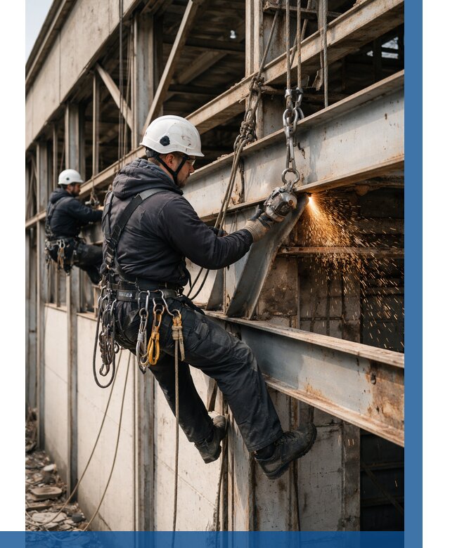 Демонтаж металлоконструкций на высоте в Ртищеве от 6640р. |ВЫСОТНИК-Ртщ