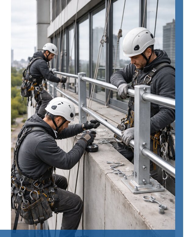 Монтаж ограждений на высоте в Ртищеве, от 1226 р. | ВЫСОТНИК-Ртщ