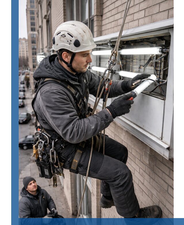 Профессиональная замена ламп в наружной вывеске в Ртищеве