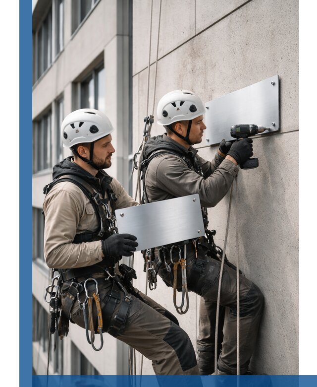 Монтаж табличек и указателей в Ртищеве для зданий и сооружений