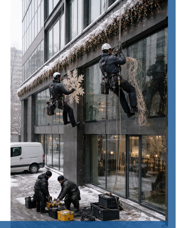 Демонтаж новогоднего оформления в Ртищеве от 5618 р. | ВЫСОТНИК-Ртщ