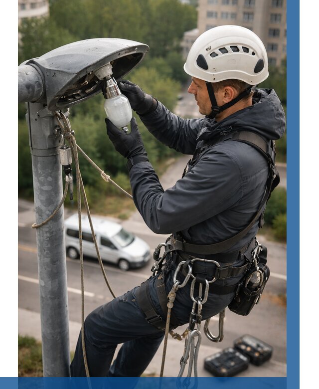 Замена ламп на высоте в Ртищеве от 2554 р. | ВЫСОТНИК-Ртщ