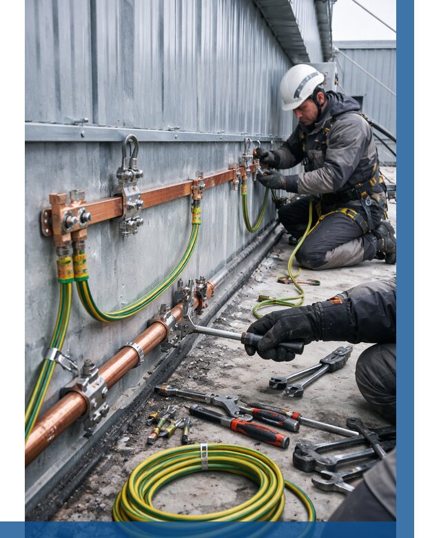 Монтаж заземления здания в Ртищеве от 25538 р. | ВЫСОТНИК-Ртщ