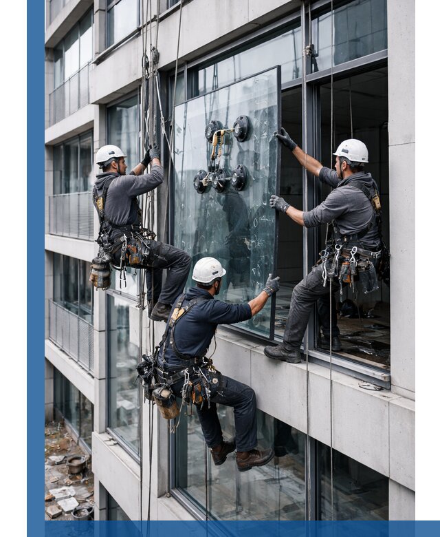 Фасадное остекление и монтаж витражей зданий в Ртищеве под ключ