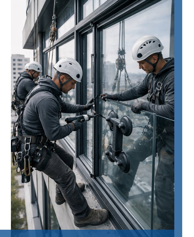 Витражное остекление зданий в Ртищеве от 3575 р. | ВЫСОТНИК-Ртщ