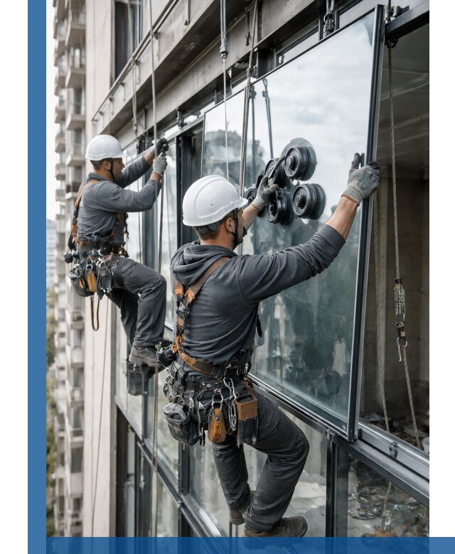 Витражное остекление фасадов и лоджий в Ртищеве под ключ