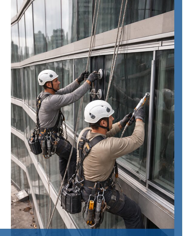 Радиусное остекление фасада в Ртищеве от 12258 р. | ВЫСОТНИК-Ртщ