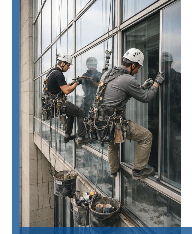 Ремонт витражных конструкций и фасадного остекления в Ртищеве